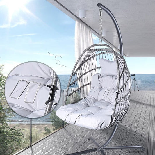 Swing Egg Chair With Stand Indoor And Outdoor